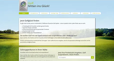 Website golfglück.de